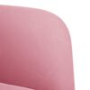 vidaXL Fauteuil met armleuningen 54 cm fluweel roze