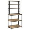 vidaXL Keukenplank Artisan Eiken 80 x 40 x 168 cm Bewerkt hout