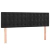 vidaXL Hoofdborden 144x5x78/88 cm fluweel zwart