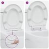 vidaXL Toiletzitting Wit 44,8 x 37,3 x 4,2 cm Duroplast