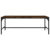 vidaXL Salontafel 100x50x35 cm bewerkt hout gerookt eikenkleurig