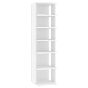vidaXL Schoenenkast 27,5x27x102 cm bewerkt hout wit