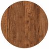 vidaXL Tafelblad &Oslash; 50 x 4 cm Rond Massief Eikenhout Licht Bruin