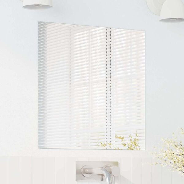 vidaXL Wandspiegel Vierkant 50 x 50 cm gehard glas