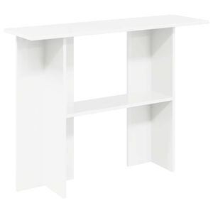 vidaXL Wandtafel Wit 100 x 30 x 75 cm Bewerkt hout
