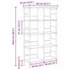 vidaXL Boekenkast Grijs Sonoma 82 x 32 x 144,5 cm Bewerkt hout