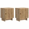 vidaXL Nachtkastje 2 pcs Artisanaal eiken 43 x 34,5 x 50 cm