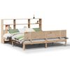 vidaXL Bed met boekenkast zonder matras massief grenenhout 180x200 cm