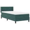vidaXL Boxspringbed met matras Donkergroen 190 x 90 cm Fluweel