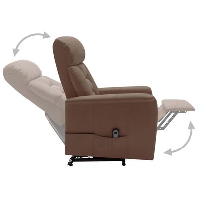 vidaXL Sta-op-stoel kunstleer bruin