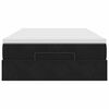 vidaXL Ottoman bed met matras 120x200cm fluweel zwart