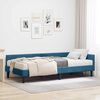 vidaXL Hoekbedframe met Matras Anders 2 pcs Blauw Fluweel