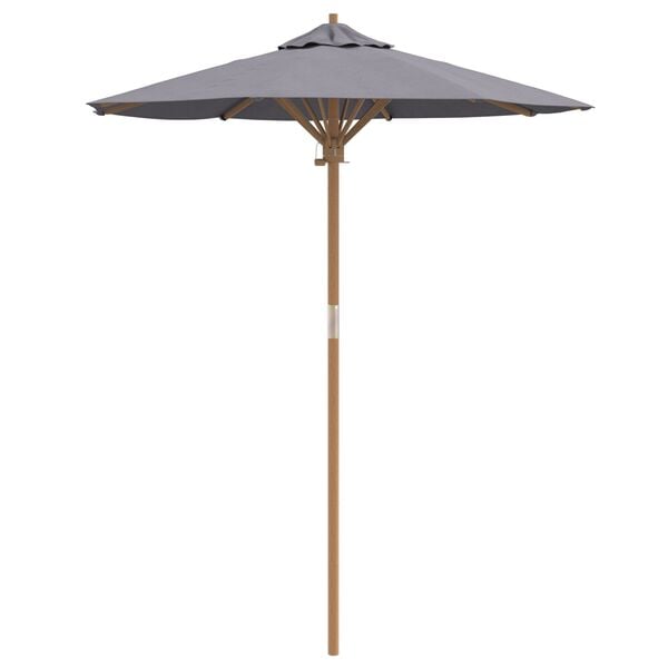 vidaXL Tuinparasol Donkergrijs 180 x 180 x 230 cm Bamboe