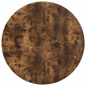 vidaXL Tafelblad &Oslash; 40 x 1,5 cm Rond Bewerkt hout Gerookt eiken