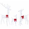 vidaXL Kerst led-rendierfamilie 700 LED's Koel wit 70 x 26 x 128 cm
