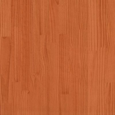 vidaXL Bedframe met hoofdbord massief grenenhout wasbruin 160x200 cm