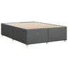 vidaXL Bedframe zonder matras stof donkergrijs 160x200 cm
