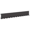 vidaXL Gazonrand 10 st 102 x 15 x 4 cm Staal Zwart