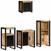 vidaXL Badkamermeubelset 4 st Bruin en zwart 55 x 35 x 60 cm