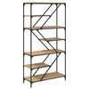 vidaXL Boekenkast 9-laags 91 x 36 x 176 cm Bewerkt hout Artisan Eiken