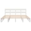 vidaXL Bedframe zonder matras massief grenenhout wit 180x200 cm