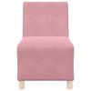 vidaXL Modulaire Bankeenheid Armlos 3 pcs Roze 55 x 74 x 82 cm Fluweel