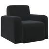 vidaXL Fauteuil Zwart fluweel