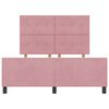 vidaXL Boxspringbed met hoofdeinde Roze 140 x 200 cm Fluweel
