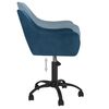 vidaXL Eetkamerstoelen draaibaar 2 st fluweel blauw