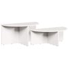 vidaXL Salontafel 2 st Wit 79 x 39,5 x 40 cm Massief grenenhout