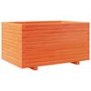 vidaXL Plantenbak 90x60x49,5 cm massief grenenhout wasbruin
