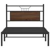 vidaXL Bedframe zonder matras 107x203 cm spaanplaat bruin eikenkleurig