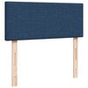 vidaXL Boxspring met matras stof blauw 120x190 cm