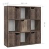 vidaXL Boekenkast 88,5x27,5x88 cm bewerkt hout gerookt eiken