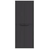 vidaXL Tuinkast 65x37x165 cm polypropeen zwart