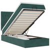 vidaXL Ottoman bed met matrassen en LED's 90x190cm fluweel donkergroen