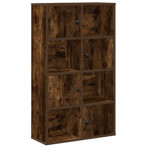 vidaXL Boekenkast 60x24x101,5 cm bewerkt hout gerookt eikenkleurig