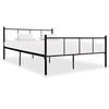 vidaXL Bedframe metaal zwart 160x200 cm