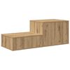vidaXL Opbergkast 2 pcs Artisan Eiken 108 x 41 x 40 cm Bewerkt hout