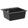 vidaXL Wasbak Zwart 470 x 440 mm Graniet