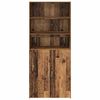 vidaXL Highboard Oud Hout 80 x 42,5 x 185 cm Bewerkt hout