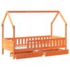 vidaXL Kinderbedframe 90x200 cm massief grenenhout