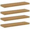vidaXL Wandplank Muurmontage 4 st Bruin 90 x 23,5 x 3,8 cm