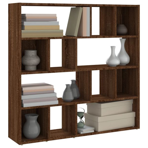 vidaXL Boekenkast/kamerscherm 105x24x102 cm bruin eikenkleur