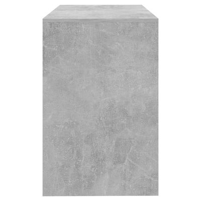vidaXL Bureau 101x50x76,5 cm spaanplaat betongrijs