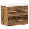 vidaXL Badkamertenk te kast 2 st Oud Hout 60 x 38,5 x 48 cm