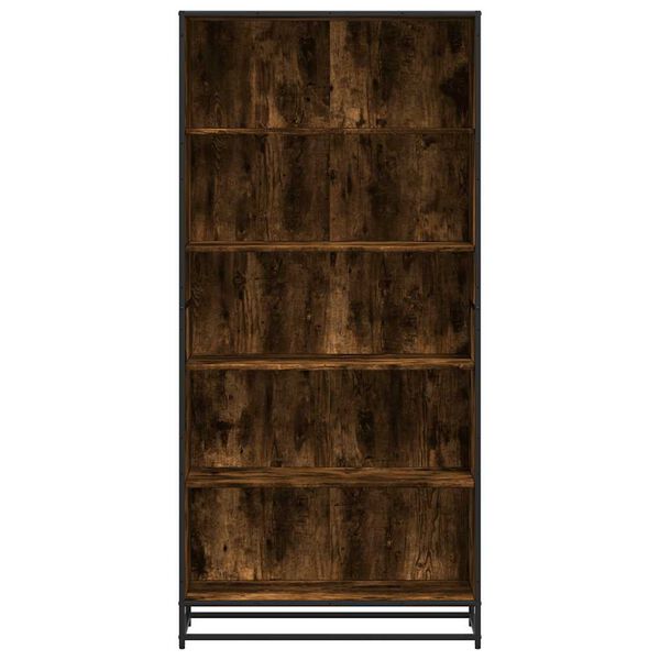 vidaXL Boekenkast 80,5x35x170,5 cm bewerkt hout gerookt eikenkleurig