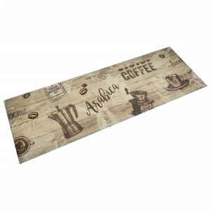 vidaXL Keukenmat wasbaar Coffee 60x180 cm bruin