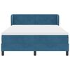 vidaXL Boxspringbed met matras Donkerblauw 140 x 200 cm Fluweel
