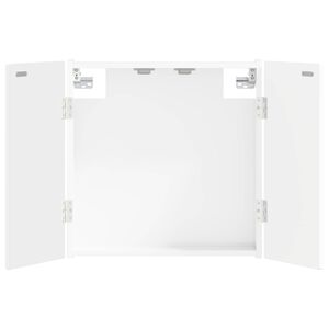 vidaXL Dartbord Kabinet DELFT Hoogglans Wit 52,5 x 10,5 x 53,5 cm